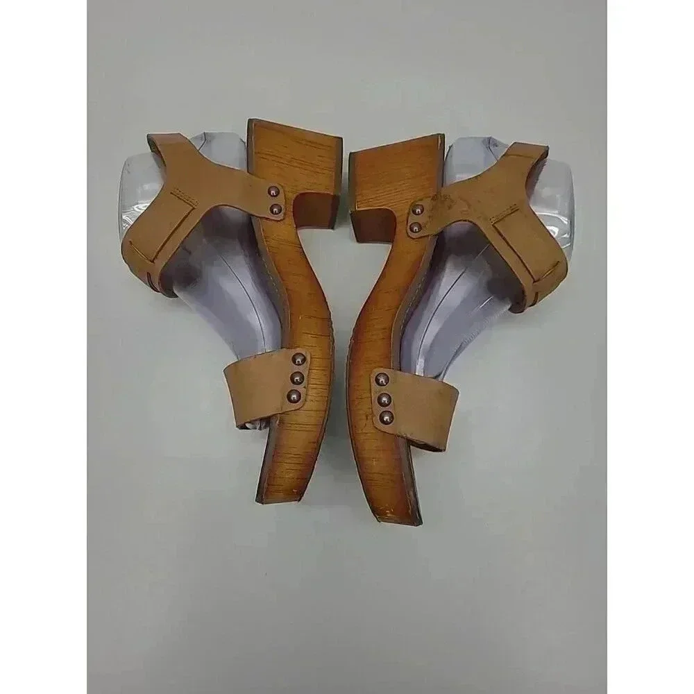 Lucky Brand Chunky Heeled Open Toed Sandals Women's Size 9.5 